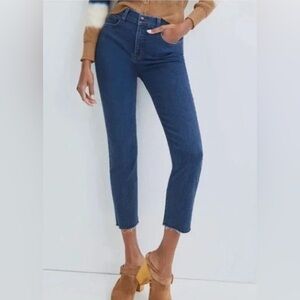 Veronica Beard High Rise Slim Straight Ryleigh Jeans - Blue Size 26